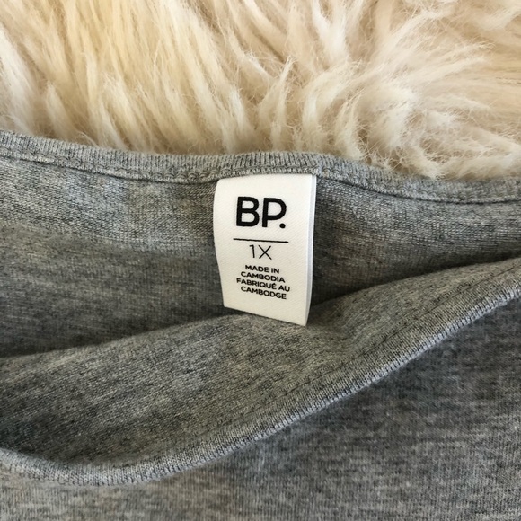 Nordstrom BP Square Neck Bodysuit Womens Gray - Picture 7 of 8